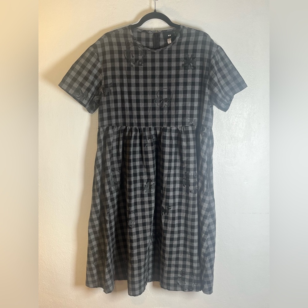 Lazy Oaf Skulls and Bones Check Dress